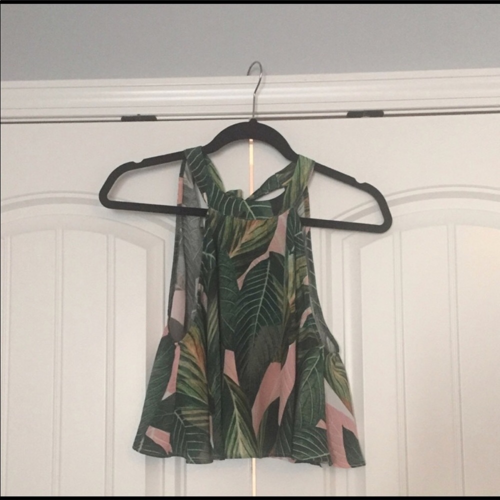 Show Me Your Mumu Mateo Tie Back Top- Peachy Palm - Picture 2 of 3